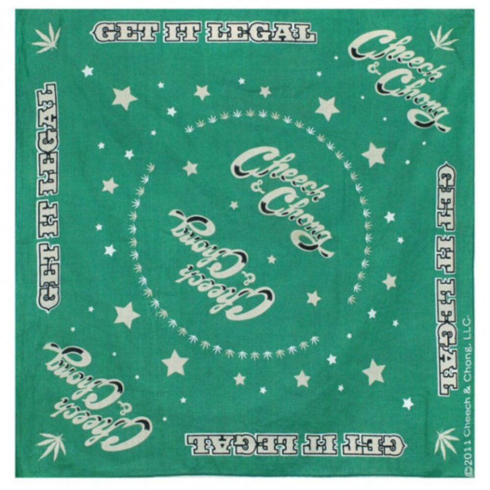 Cheech & Chong Get It Legal Bandana ~ Officially Licensed ~ Brand New!